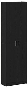 vidaXL Ντουλάπι Μαύρη δρυς 55 x 25 x 189 εκ. Επεξεργασμένο ξύλο