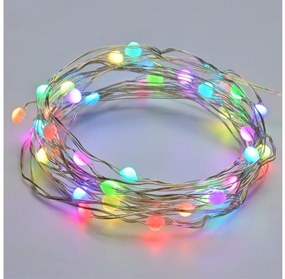 Λαμπάκια Σειράς 50xLED 6W IP20 RGB Ασημί X0150819 Aca-X0150819-Μαύρο X0150819