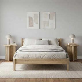 vidaXL Τραπεζάκι Πλευράς 2 τεμ. Sonoma Δρυς Ø 39 x 38 εκ