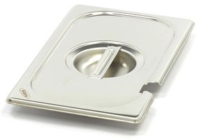 Gastronorm Lid - 1/4 GN - Stainless Steel - with Recess