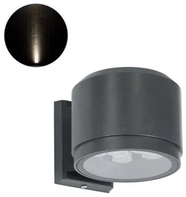Απλίκα Φωτιστικό Τοίχου LED 24W IP67 Φυσικό 4500K Ανθρακί WALLLIGHT-GONA 90484 Globostar-90484-Ανθρακί 90484