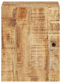 Ντουλάπι Μπάνιου Επιτοίχιο 38x33x48 εκ. από Μασίφ Ξύλο Μάνγκο - Καφέ