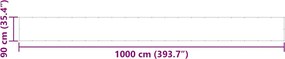 vidaXL Σήτα Μπαλκονιού Πορτοκαλί 90x1000 εκ. 100% Πολυεστέρας Oxford