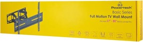 POWERTECH επιτοίχια βάση τηλεόρασης PT-1389, 37-80", έως 40kg, full motion