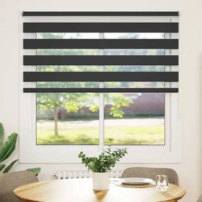 vidaXL Σύστημα Σκίασης Ρόλερ Zebra Μαύρο 140 x 175 εκ.