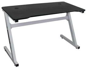 Gaming Γραφειο Τ.Carbon Steel Άσπρο . Διάσταση: 120x60x75cm