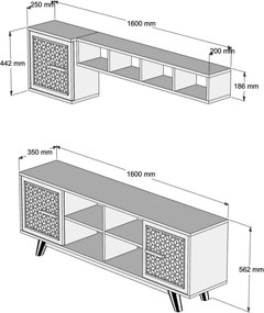 ΣΥΝΘΕΣΗ ΣΑΛΟΝΙΟΥ ΜΕΛΑΜΙΝΗΣ 2ΤΜΧ ΚΑΡΥΔΙ-ΛΕΥΚΟ HM11852.03