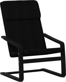 vidaXL Πολυθρόνα Relax Μαύρη Υφασμάτινη
