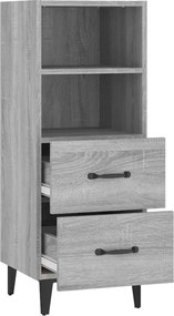 vidaXL Ντουλάπι Γκρι Sonoma 34,5x34x90 εκ. από Επεξεργασμένο Ξύλο