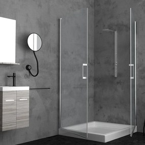 Orabella Door Square 90x90x190 Clear - Τετράγωνη Καμπίνα Ανοιγόμενη
