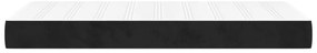 vidaXL Στρώμα με Pocket Springs Μαύρο 100x200x20 εκ. Βελούδινο