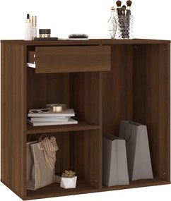 808840 vidaXL Ντουλάπι Καλλυντικών Καφέ Δρυς 80x40x75 εκ. Επεξ. ξύλο
