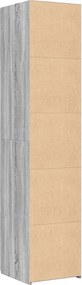 vidaXL Ντουλάπι Γκρι Sonoma 40x42,5x185 εκ. από Επεξεργασμένο Ξύλο
