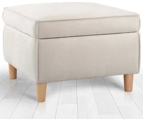 Σκαμπό Με Αποθηκευτικό Χώρο Roscen 209FLF1419 63x63x43cm Cream