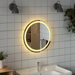 Καθρέφτης Μπάνιου LED Στρογγυλός 50 εκ. - Διαφανές
