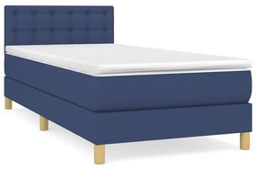 ΚΡΕΒΑΤΙ BOXSPRING ΜΕ ΣΤΡΩΜΑ ΜΠΛΕ 90X200 ΕΚ.ΥΦΑΣΜΑΤΙΝΟ 3140911