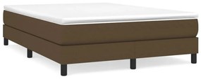 ΚΡΕΒΑΤΙ BOXSPRING ΜΕ ΣΤΡΩΜΑ ΣΚΟΥΡΟ ΚΑΦΕ 160X200 ΕΚ ΥΦΑΣΜΑΤΙΝΟ 3144088