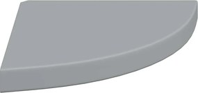 vidaXL Ράφια Τοίχου Γωνιακά 4 τεμ. Γκρι 35x35x3,8 εκ. MDF