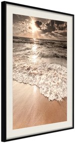 Αφίσα - Beach of Memories - 20x30 - Μαύρο - Με πασπαρτού