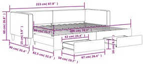 ΚΑΝΑΠΕΣ ΚΡΕΒΑΤΙ ΣΥΡΟΜΕΝΟΣ ΑΝΟΙΧΤΟ ΓΚΡΙ 80X200ΕΚ ΎΦΑΣΜΑ ΣΥΡΤΑΡΙΑ 3196609