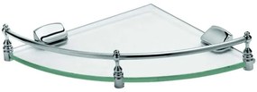 Ραφιέρα Γωνιακή Omeca Born Sicur 43-5003 25x25x5cm Κρυστάλλινη Clear Gloria Crystal