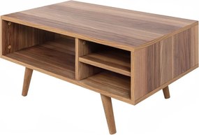 Τραπεζάκι Σαλονιού Καρυδί REBO 90x55x18