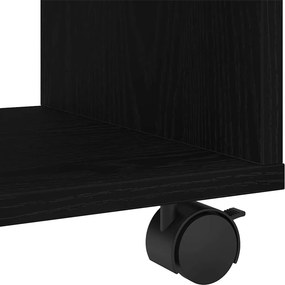 vidaXL End Table Μαύρη Οξυά 72 x 33 x 42,5 εκ. Επεξεργασμένο ξύλο