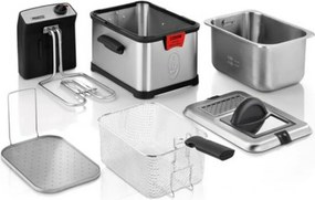 Φριτέζα Princess 01.183001.01.050 3 L Μαύρο Ασημί