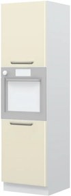 Επιδαπέδιο ντουλάπι φούρνου ψηλό Modena K21-60-2KR-Λευκό - Μπεζ - 60.00Χ60.00Χ216.00cm