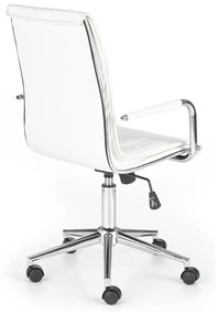 Καρέκλα γραφείου Houston 435, Άσπρο, 97x53x57cm, 13 kg, Με ρόδες, Με μπράτσα, Μηχανισμός καρέκλας: Κλίση | Epipla1.gr