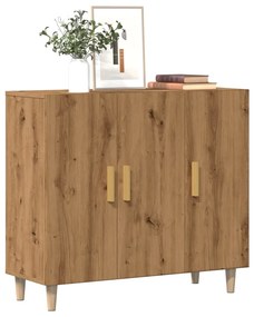 Ντουλάπι Αρτισιανή Δρυς 90 x 34 x 80 εκ. από Επεξεργασμένο Ξύλο