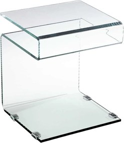 Βοηθητικό τραπεζάκι Glasser Clear 42x38x48cm