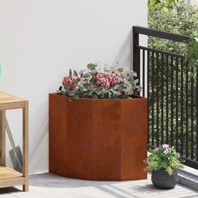 vidaXL Γωνιακό Ροδόδεντρο Σκ rusty 45 x 45 x 50 εκ
