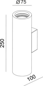 Απλίκα - Σποτ Loris Round-Λευκό