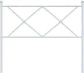 vidaXL Ανταλλακτικό κεφαλάρι Λευκό 100 εκ. Μεταλλικό