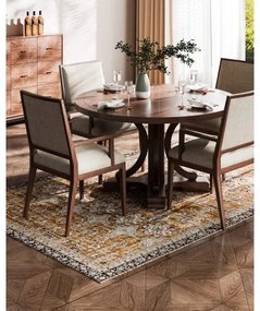 VEVOR Large Area Rug 6x9 ft Anti-Skid Indoor Floor Mat Vintage Brown Green