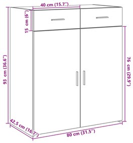 ΝΤΟΥΛΑΠΙ ΚΑΦΕ ΔΡΥΣ 80X42,5X93 ΕΚ. ΑΠΟ ΕΠΕΞΕΡΓΑΣΜΕΝΟ ΞΥΛΟ 3281475