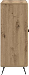 vidaXL Πλαϊνό γραφείο Artisan Δρυς 66 x 34,5 x 90 εκ