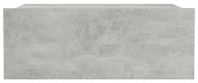 vidaXL Κομοδίνο Κρεμαστό Γκρι Σκυροδέματος 40x30x15 εκ. από Επεξ. Ξύλο