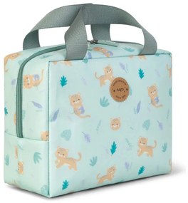 Ισοθερμική Τσάντα Φαγητού (24x10x19) Saro Jungle Cheetah Mint 52504