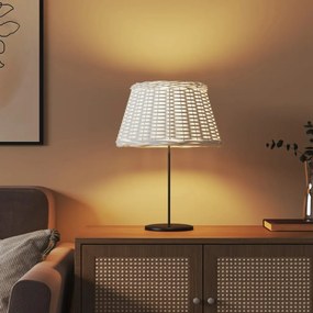 vidaXL Καπέλο Φωτιστικού Λευκό Ø50x30 εκ. από Wicker