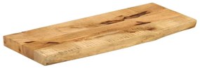 vidaXL Επιφάνεια Τραπεζιού 80x20x3,8 εκ. Live Edge Μασίφ Ξύλο Μάνγκο