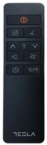 Φορητό κλιματιστικό Tesla TTMYB-12CHW, 1780W, 3 βαθμοί, Λειτουργία θέρμανσης, WiFi, LED, Υγραντήρας, Τηλεχειρισμός, Μαύρο