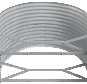vidaXL Ζαρντινιέρα Ανθρακί 249x100x68εκ Γαλβανισμένος χάλυβας