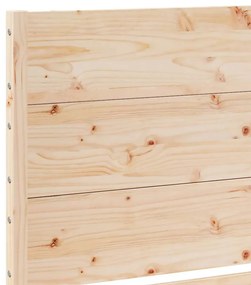 vidaXL Πλαίσιο Κρεβατιού Μακρύ Χωρίς Στρώμα 90x210 εκ Μασίφ Ξύλο