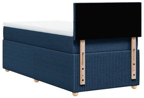 ΚΡΕΒΑΤΙ BOXSPRING ΜΕ ΣΤΡΩΜΑ ΜΠΛΕ 80X200 ΕΚ. ΥΦΑΣΜΑΤΙΝΟ 3287289