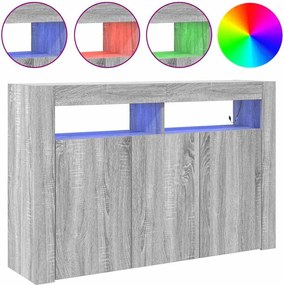 vidaXL Πλαϊνό γραφείο Γκρίζο Σονομα 116 x 30 x 75 εκ.