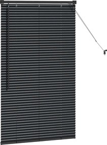 vidaXL Βενετσιάνικες Ρόδες Μαύρο 130 x 75 εκ Αλουμίνιο