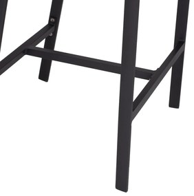 Σκαμπό Μπαρ C5892.04 Ανθρακί Αλουμινίου με Rattan &amp; Textline Χακί 56x58x105Y εκ. 56x58x105 εκ.