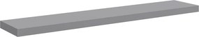 vidaXL Ράφια Τοίχου 2 τεμ. Γκρι 120x23,5x3,8 εκ. MDF